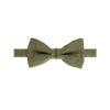 Nœud papillon vert olive en lin pour enfant