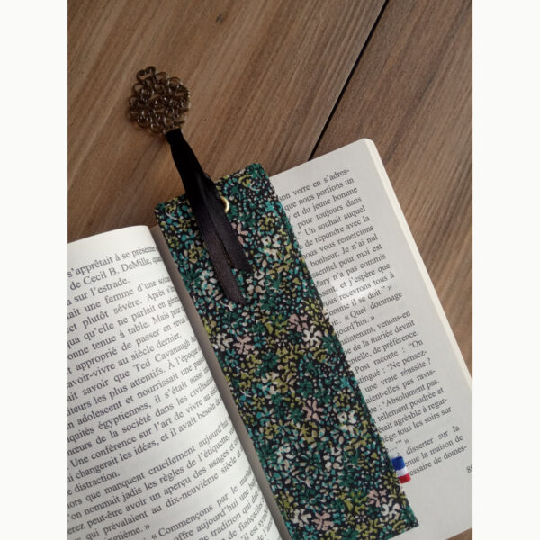 Marque pages Liberty vert sapin