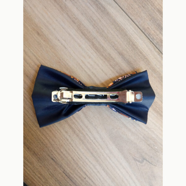 Barrette cheveux bleue à motifs