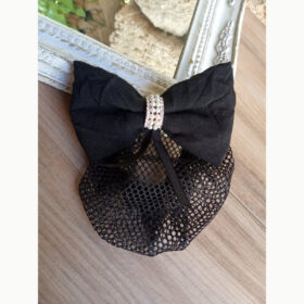 Résille noire perles et strass