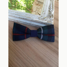 Barrette tissu écossais