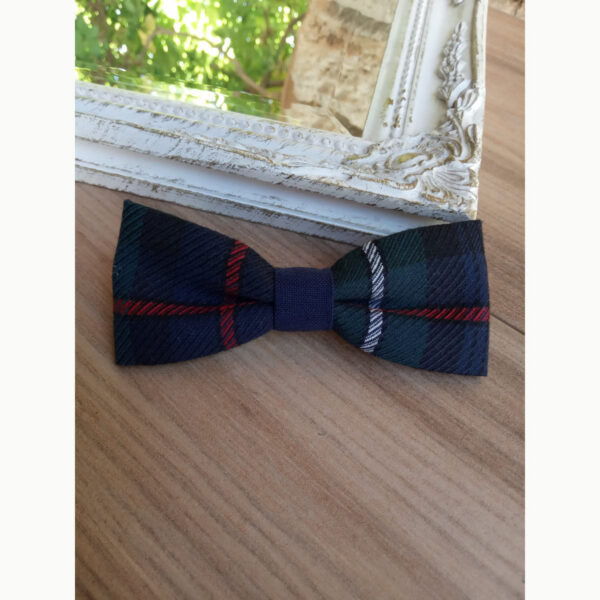 Barrette tissu écossais