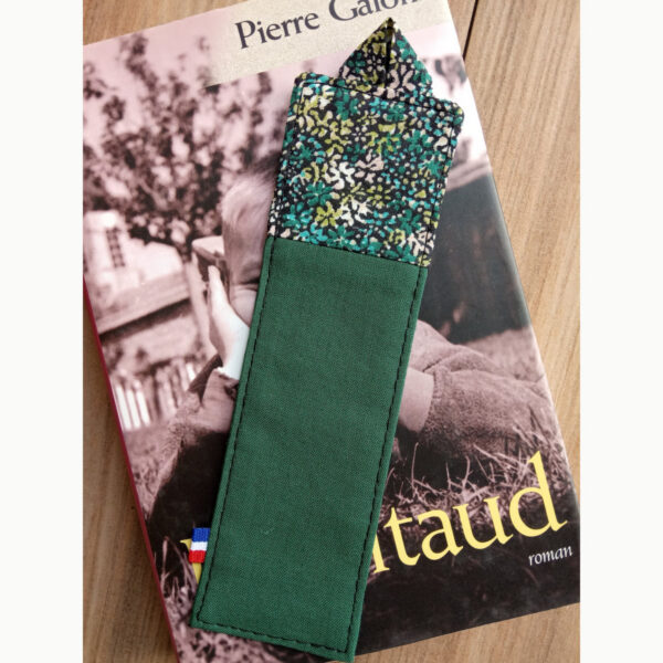 Marque pages vert sapin