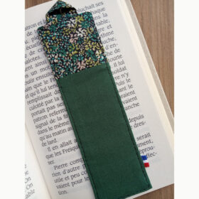Marque pages vert sapin