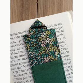Marque pages vert sapin