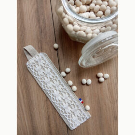 Marque pages toile de jute