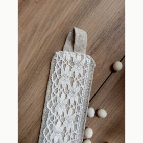 Marque pages toile de jute