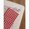 Marque pages Vichy rouge et blanc
