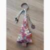 Porte clés sapin couleur prune