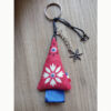 Porte clés sapin couleur brique