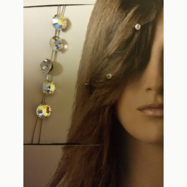 Bijou pour cheveux en "Strass Swarovski" ronds