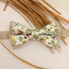 Noeud papillon floral bi-ton