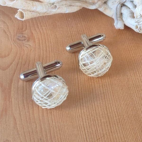 Boutons de manchette Abaca