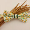 Noeud papillon Liberty jaune et vert