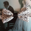 Noeud papillon Liberty noir et blanc