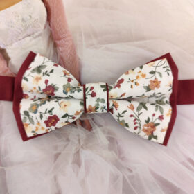 Noeud papillon bordeaux Liberty
