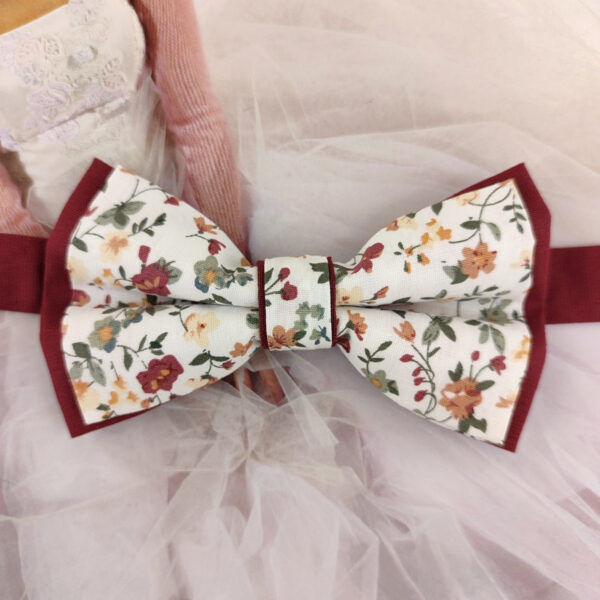Noeud papillon bordeaux Liberty