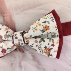 Noeud papillon bordeaux Liberty