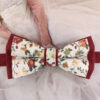 Noeud papillon bordeaux Liberty pour enfant