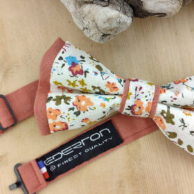 Noeud papillon Terracotta à fleurs Liberty