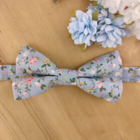 Noeud papillon Liberty bleu