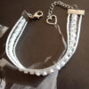 Bracelet blanc à strass