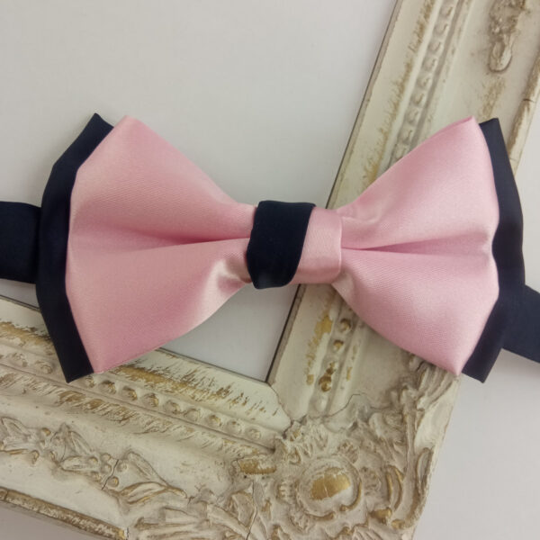 Noeud papillon rose et bleu