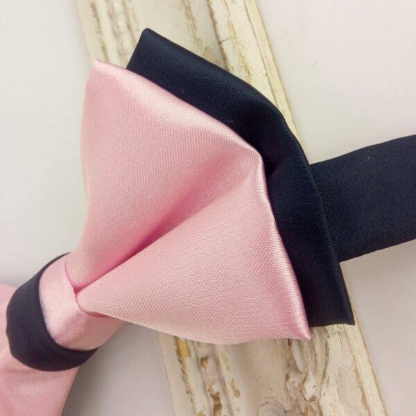 Noeud papillon rose et bleu