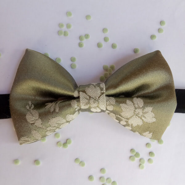 Noeud papillon vert sauge