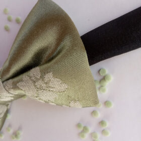 Noeud papillon vert sauge