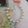 Bracelet perles et pendentif coeur - A personnaliser