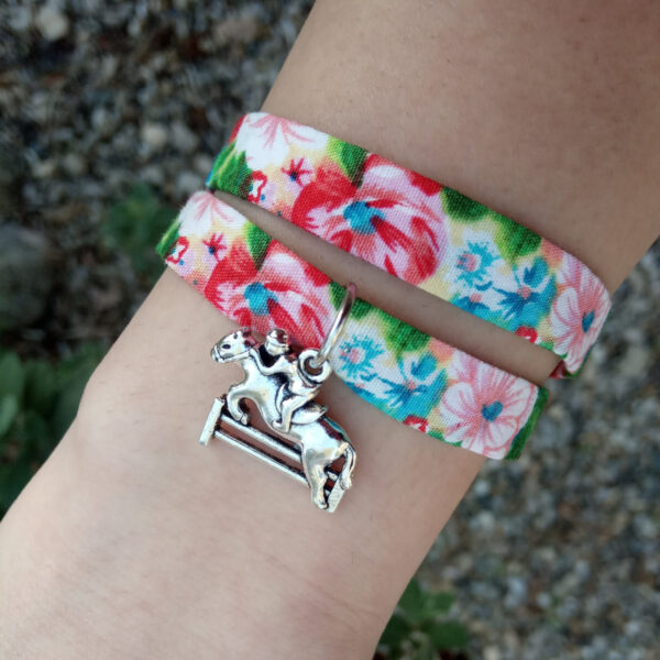 Bracelet double avec breloque équestre
