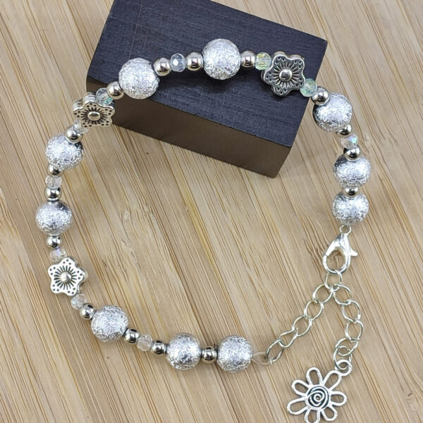 Bracelet perles scintillantes