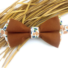Noeud papillon uni et Liberty