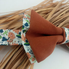 Noeud papillon uni et Liberty