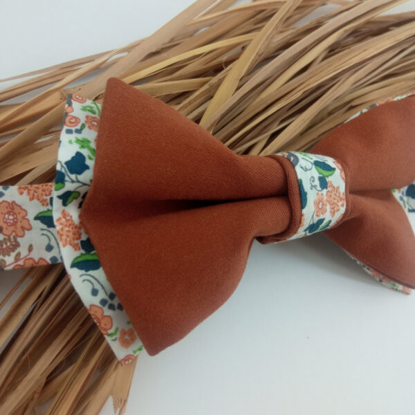 Noeud papillon uni et Liberty