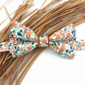 Noeud papillon double Liberty marron