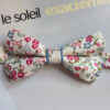 Noeud papillon Liberty rose et bleu
