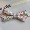Noeud papillon enfant Liberty rose et bleu