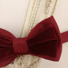 Noeud papillon bordeaux