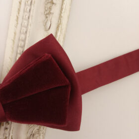 Noeud papillon bordeaux