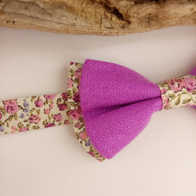 Noeud papillon violet Byzantin et Liberty