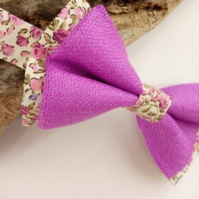 Noeud papillon violet Byzantin et Liberty