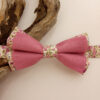 Noeud papillon vieux rose et Liberty