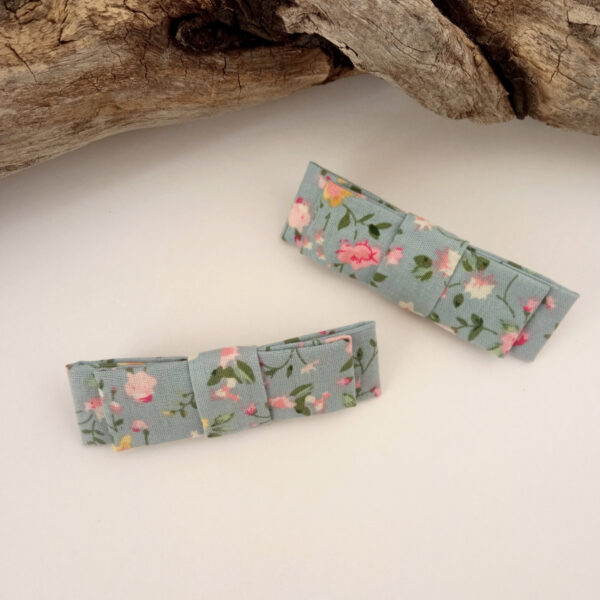 Barrette clic-clac Liberty rose
