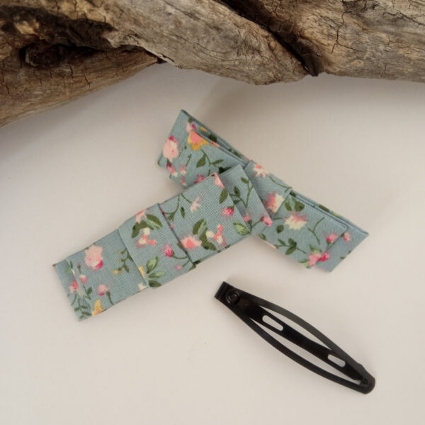 Barrette clic-clac Liberty rose