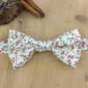 Noeud papillon fleurs Liberty rose