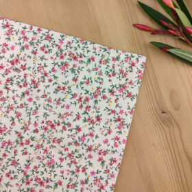 Pochette de costume fleurs Liberty rose