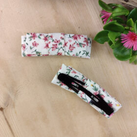 Barrette clic-clac Liberty rose