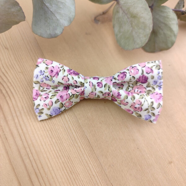 Barrette noeud papillon tissu Liberty